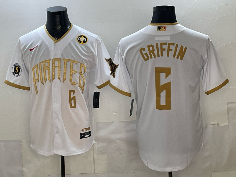 Men Pittsburgh Pirates #6 Griffin white Game 2026 Nike MLB Jersey 051901